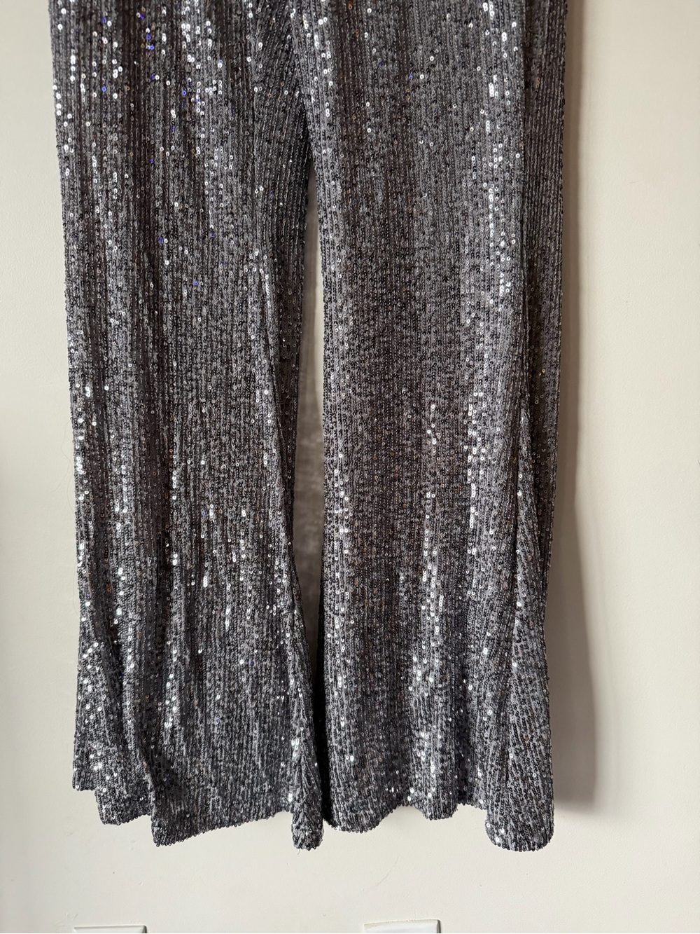 Lulu's Sparkly Sequin Flared Pants - Picture 2 of 5